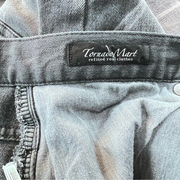 Tornado Mart Japan Black Flared Jeans Mens Small 30” Waist - Picture 2 of 7